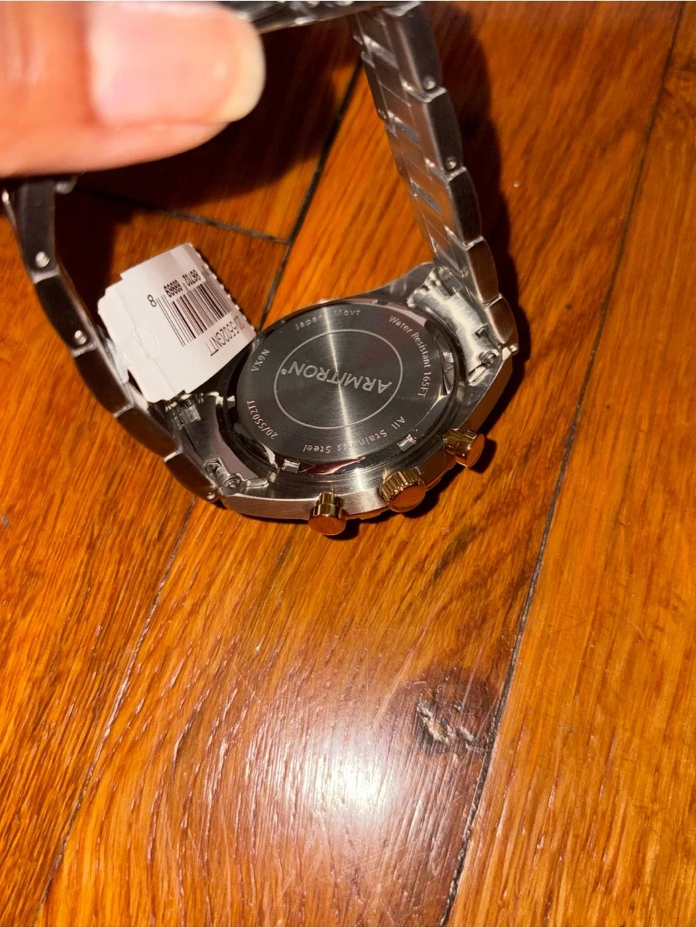 Men’s watch with green dial